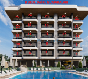 B Blok Daire numaraları
